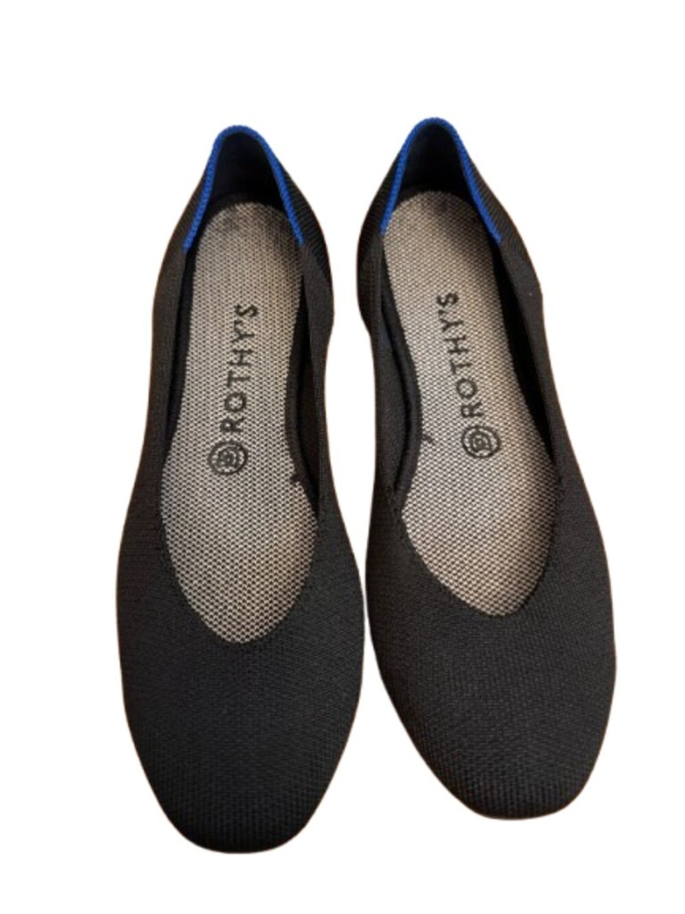 Rothy's The Daily Flat Black Knit Size 8.5